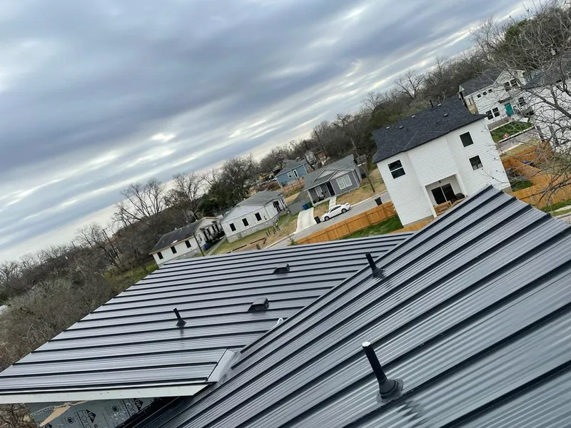 Standing seam metal roof panels with vents for Skylight Repair in Kinston